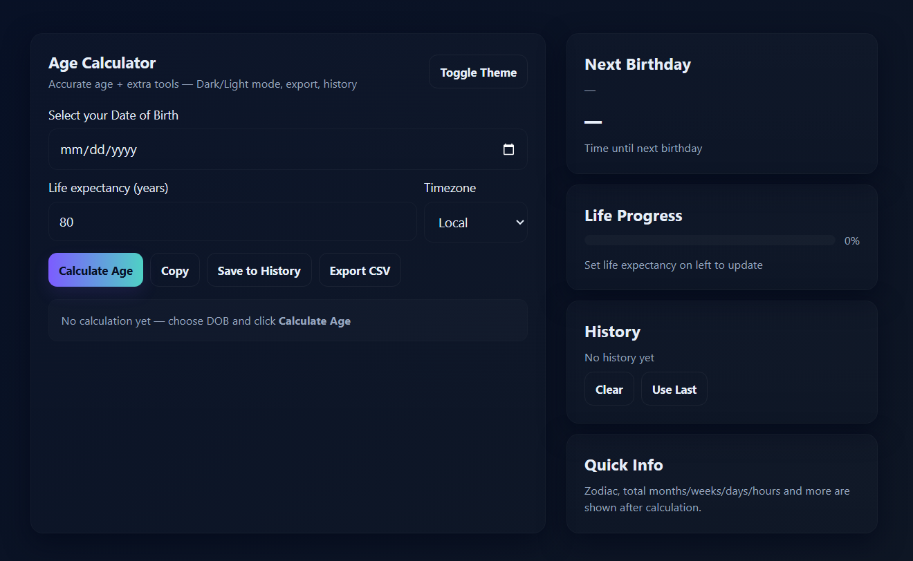 Age Calculator