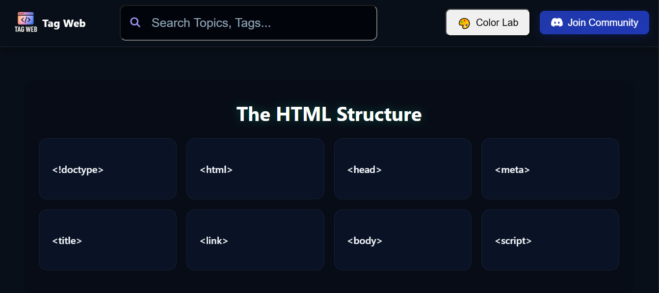 Tag Web